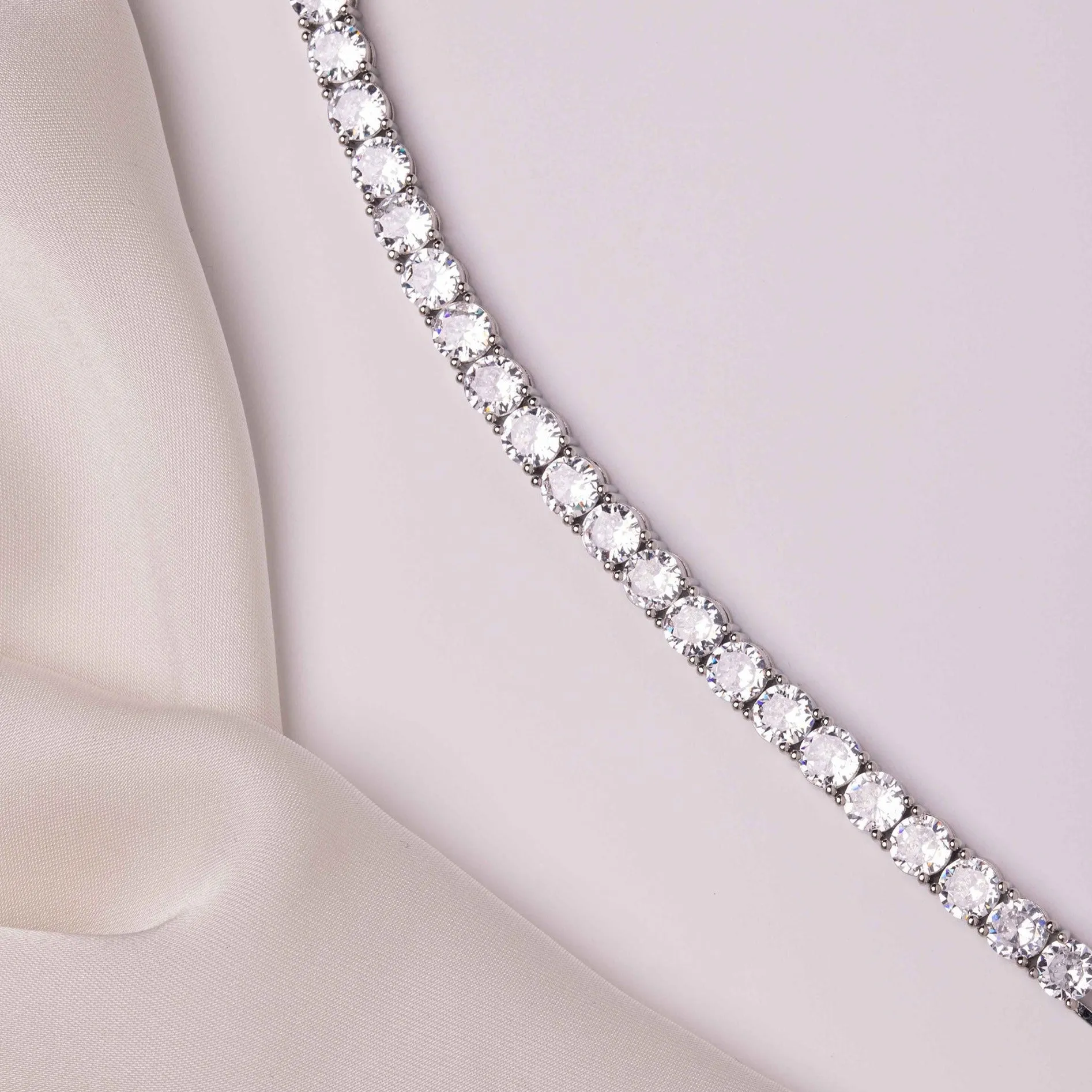 Clementine Tennis Crystal Bridal Bracelet
