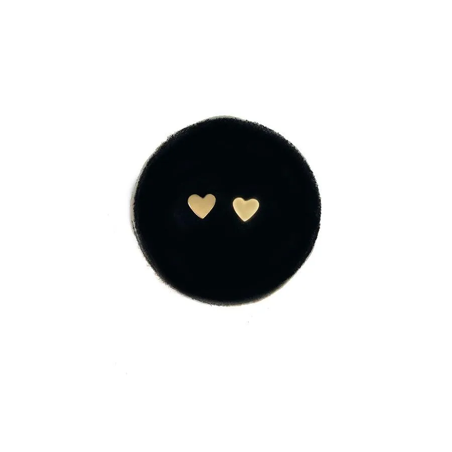 Gold Mini Heart Stud