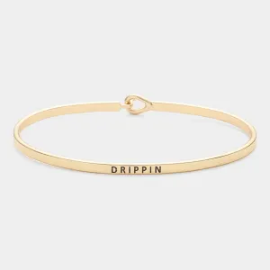 iLLASPARKZ "Drippin" Thin Brass Metal Hook Bracelet