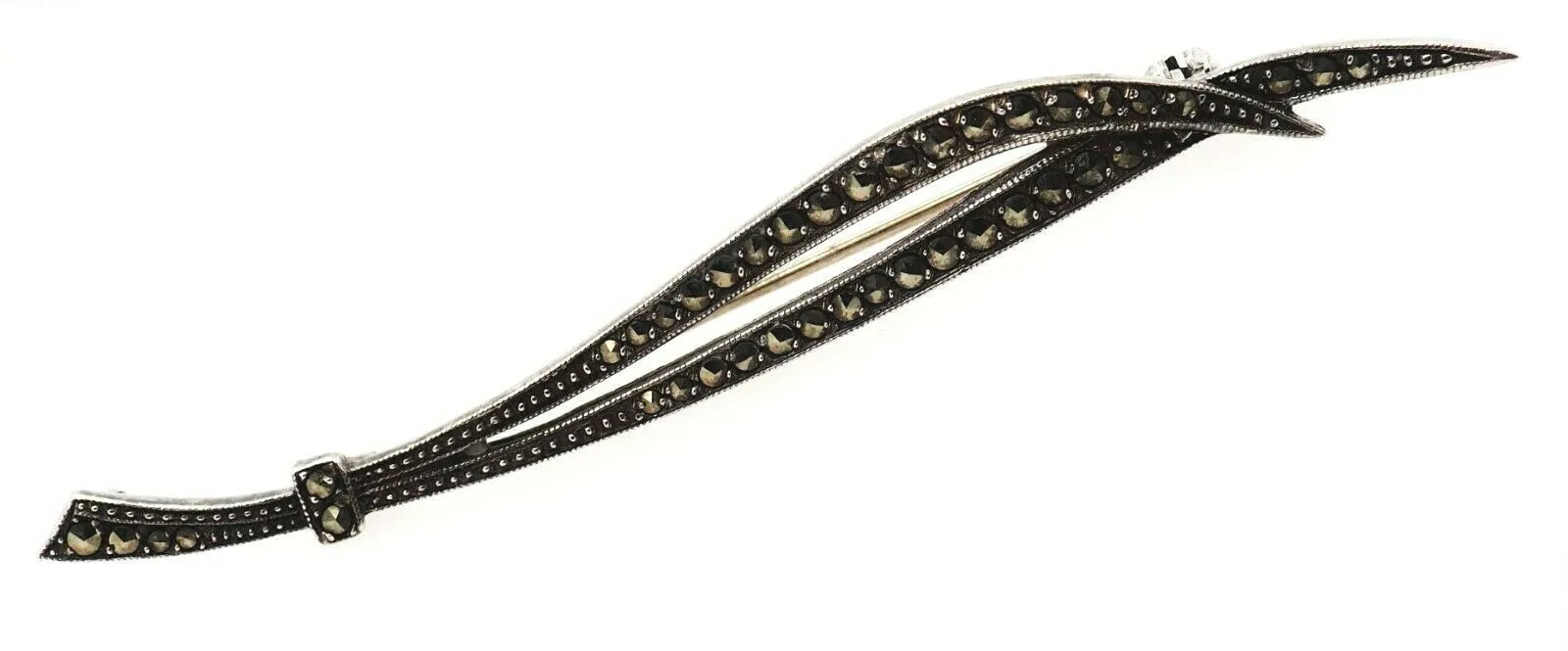 Marcasite Sterling Silver Brooch