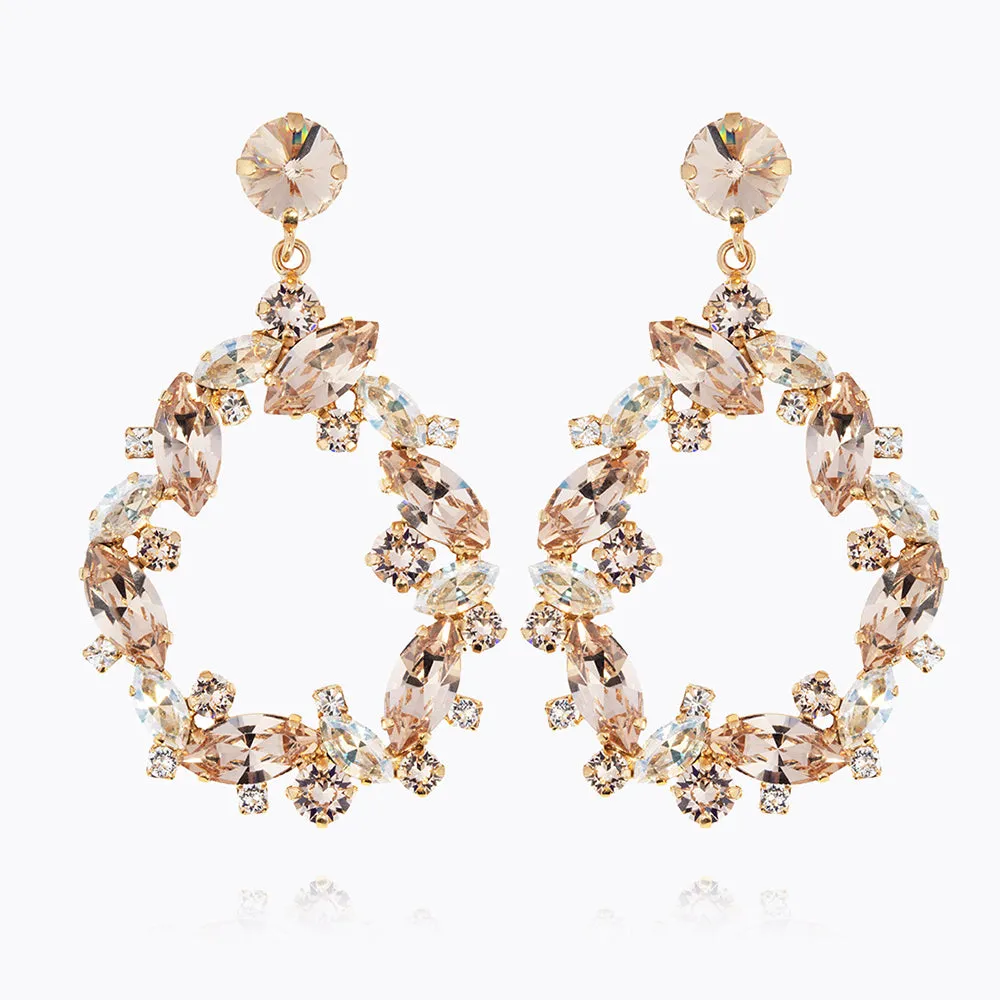 Million Reason Earring / Crystal   Silk