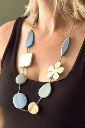 Mixed Shape Flower Necklace