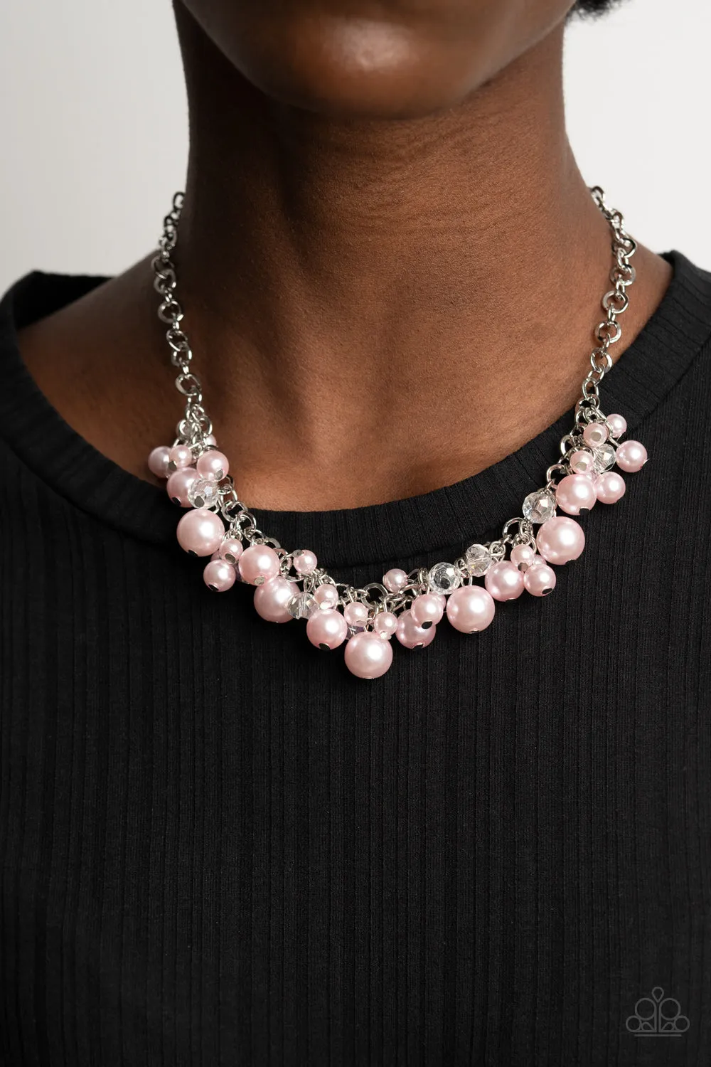 Paparazzi Positively PEARL-escent - Pink Necklace
